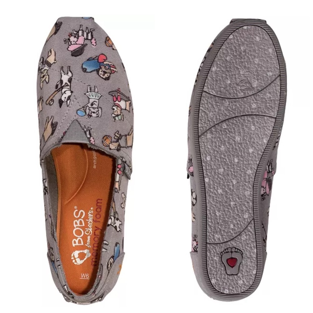 Bobs Plush Sporty Dogs Casual Slip-On Flats Bobs For Dogs New - Picture 4 of 16